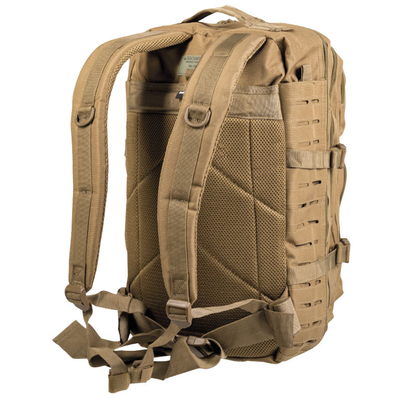 Mil-Tec - Laser Cut Assault Large Rygsæk (36L) // Sand / Ørken-2-XtraGrej