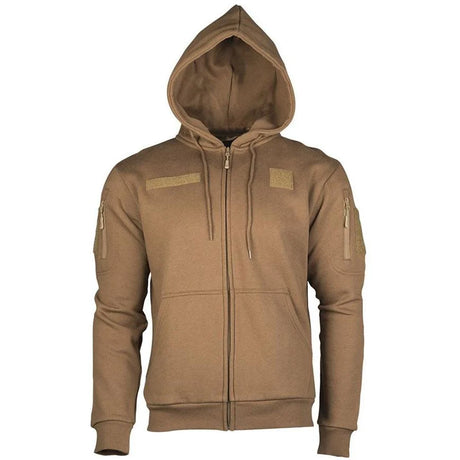 Mil-Tec - Tactical Hoodie Hættetrøje m. Lynlås // Coyote-1-XtraGrej