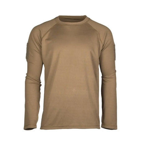 Mil-Tec - Tactical Quick Dry Langærmet T-Shirt // Dark Coyote-1-XtraGrej