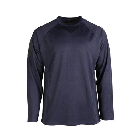 Mil-Tec - Tactical Quick Dry Langærmet T-Shirt // Mørkeblå-1-XtraGrej