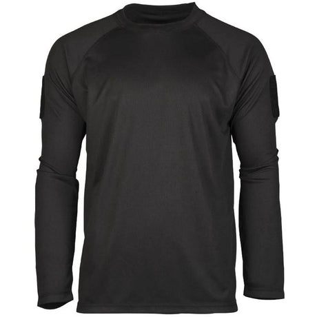 Mil-Tec - Tactical Quick Dry Langærmet T-Shirt // Sort-1-XtraGrej