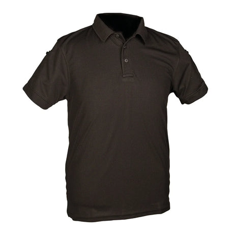 Mil-Tec - Tactical Quickdry Herre Polo T-shirt // Sort-1-XtraGrej
