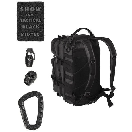 Mil-Tec - US Assault Pack Small // Tactical Black-2-XtraGrej