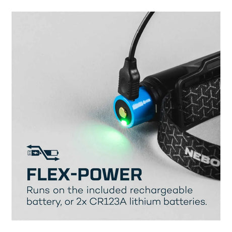 Nebo - EINSTEIN FLEX 1000 Genopladelig Pandelampe 1000 Lumen-2-XtraGrej