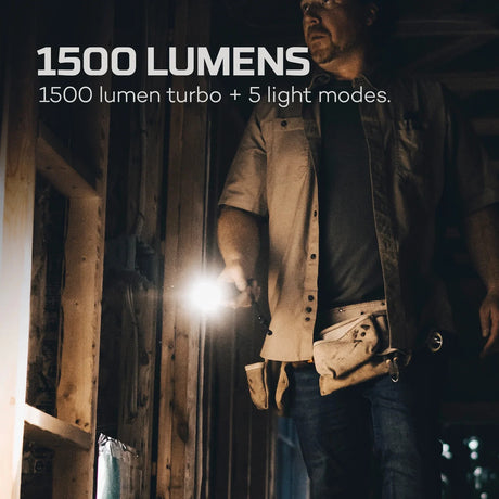 Nebo - Master Series FL1500 Genopladelig Lommelygte 1500 Lumen-5-XtraGrej
