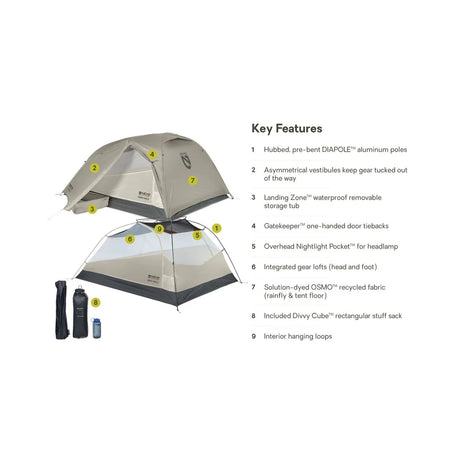 NEMO - Dragonfly OSMO UL 3-Personers Telt (2026) // Fog-6-XtraGrej