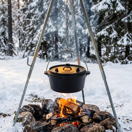 Nordic Bushcraft - 6L Dutch Oven Støbejernsgryde-5-XtraGrej