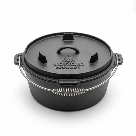 Nordic Bushcraft - 9L Dutch Oven Støbejernsgryde-1-XtraGrej