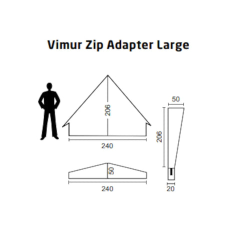 Nordisk - Vimur Zip Adapter Large-7-XtraGrej