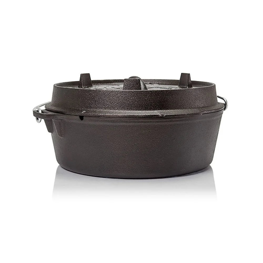 Petromax - Dutch Oven ft12 Fladbundet Støbejernsgryde 10,8L-1-XtraGrej