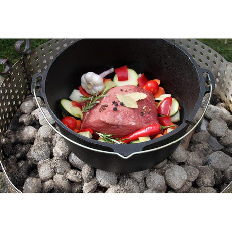 Petromax - Dutch Oven ft6 Fladbundet Støbejernsgryde 5,5L-4-XtraGrej