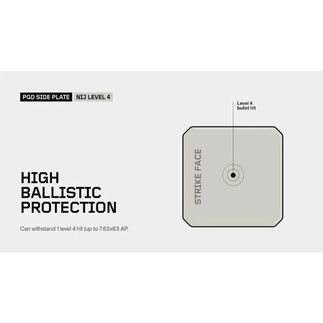 PGD - Skudsikker NIJ level 4 Keramik Sideplade Stand Alone 15 x 15 cm-6-XtraGrej