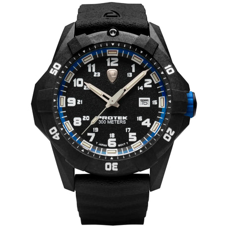 ProTek - PT1003 42 mm Outdoor Ur // Sort & Blå-1-XtraGrej