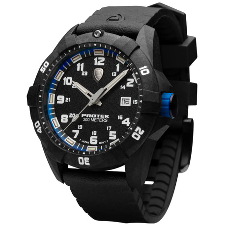 ProTek - PT1003 42 mm Outdoor Ur // Sort & Blå-2-XtraGrej