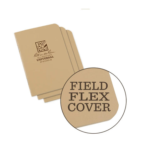 Rite In The Rain - Mini Stapled Notebook (3-pak) // Sand-1-XtraGrej