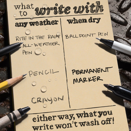 Rite in The Rain - Side Spiral Notebook 22 x 28 cm // Tan-7-XtraGrej
