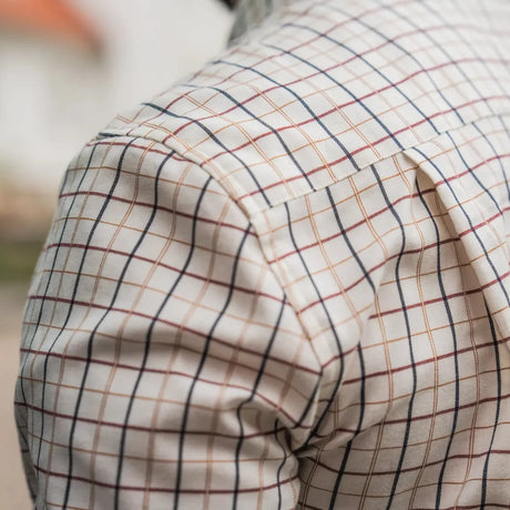 Seeland - Oxford Shooting Skjorte // Classic Blue / Merlot Check-5-XtraGrej