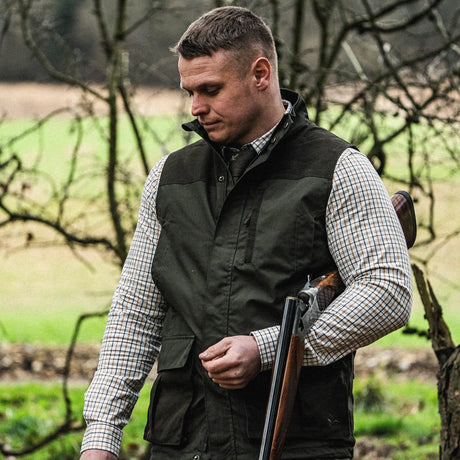 Seeland - Oxford Shooting Skjorte // Grape Leaf / Terracotta Check-5-XtraGrej