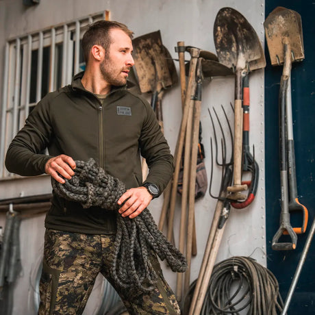 Seeland - Tidal Fleece Jakke // Pine green-6-XtraGrej