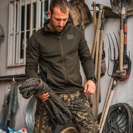 Seeland - Tidal Fleece Jakke // Pine green-7-XtraGrej