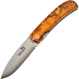 Parforce - Damaskus Foldekniv med Skæfte i Valnød