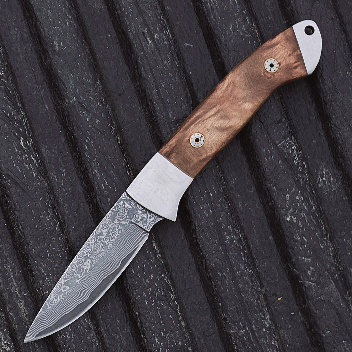 Parforce - Damaskus/rodtræskniv