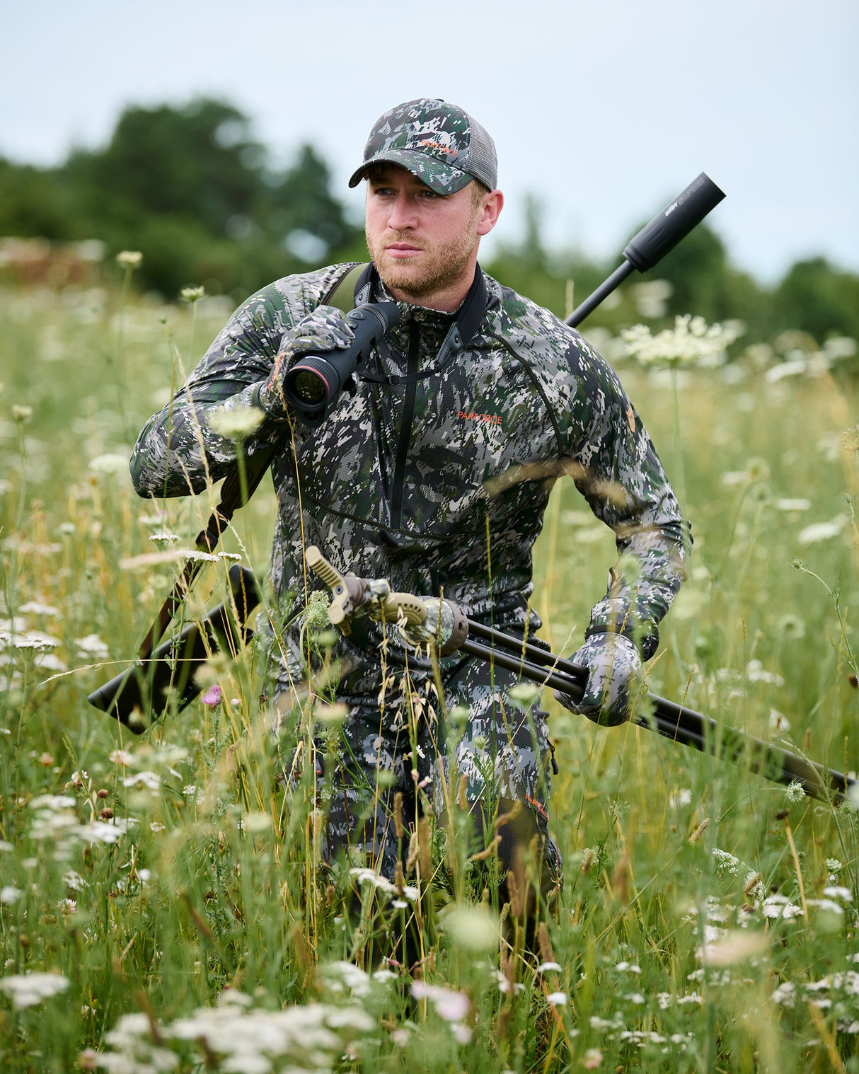 Parforce - Funktionel skjorte med halv lynlås