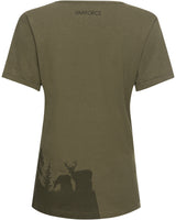 Parforce - T-shirt för damer med silhuett av kronhjort