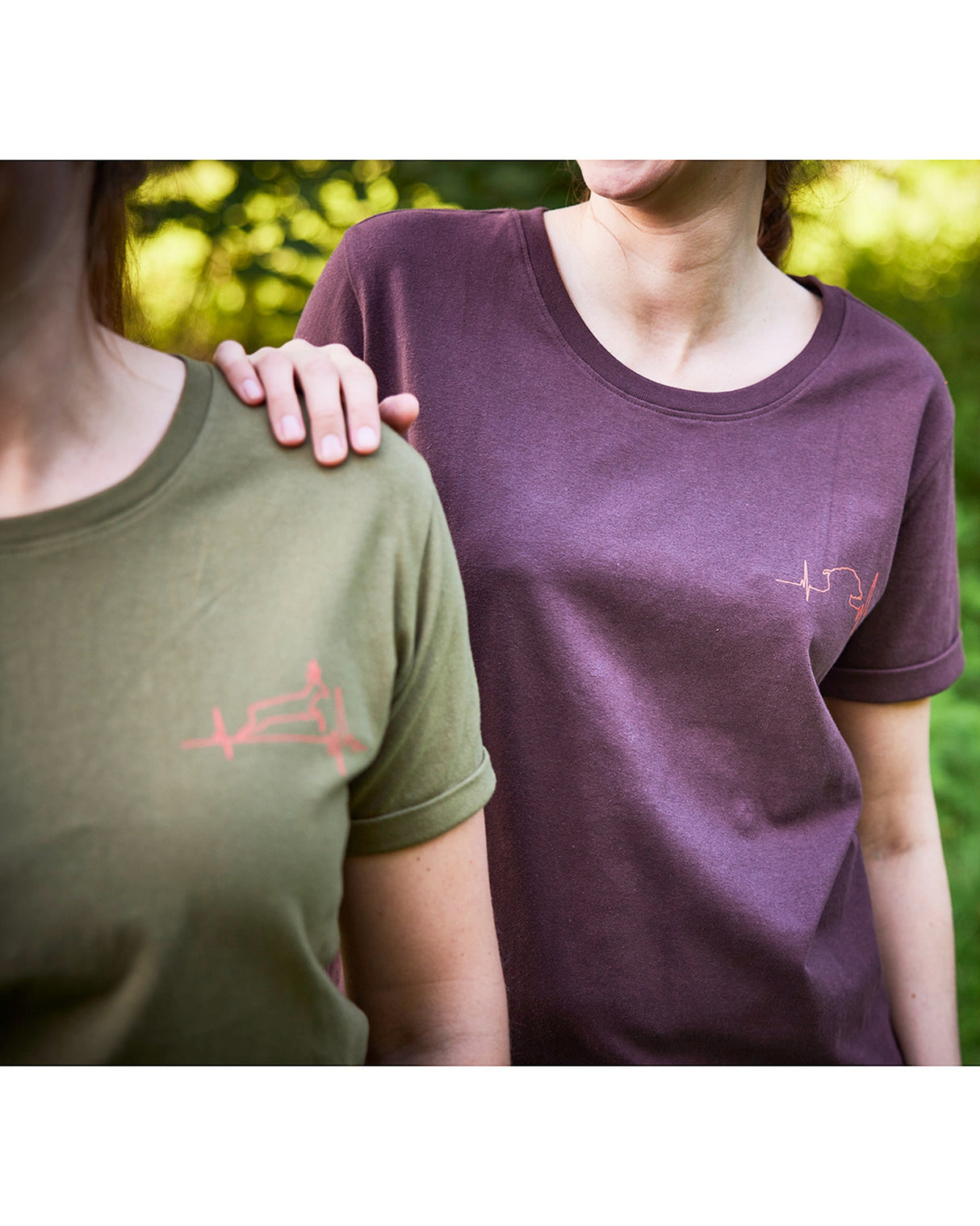 Parforce - Set med 2 T-shirts för damer Heartbeat