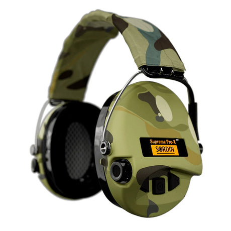 Sordin - Supreme Pro X LED Aktiv Høreværn // Grøn camo-1-XtraGrej
