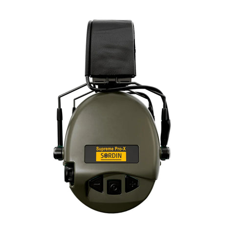 Sordin - Supreme Pro-X Slim Elektronisk Høreværn 82 dB Grøn-2-XtraGrej