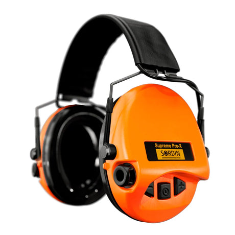 Sordin - Supreme Pro-X Slim Elektronisk Høreværn 82 dB Orange-1-XtraGrej
