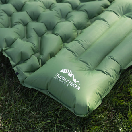 Sunny Hiker - Comfort Liggeunderlag m. Fodpumpe // Grøn-16-XtraGrej