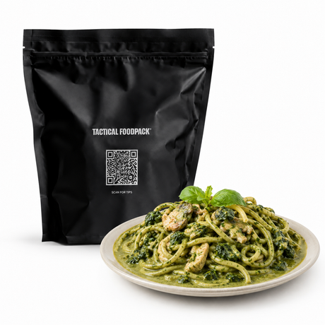 Tactical Foodpack - BigBag Pasta Med Spinat og Svampe (3,1 kg)-1-XtraGrej