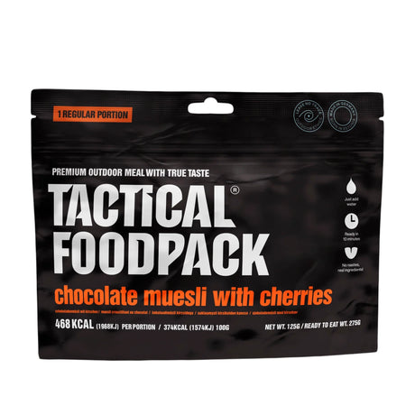 Tactical Foodpack - Chokolade Müsli med kirsebær (468 kcal)-1-XtraGrej