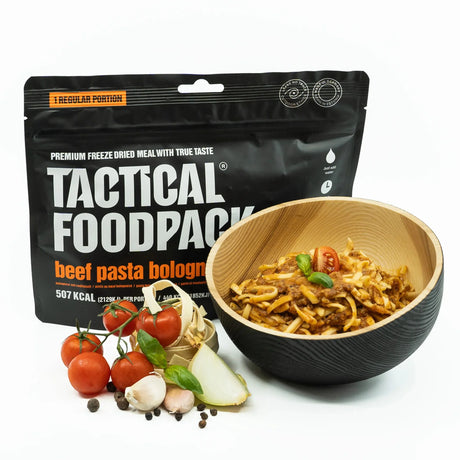 Tactical Foodpack - Oksekøds Pasta Bolognese, 507 Kcal-1-XtraGrej
