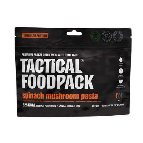 Tactical Foodpack - Pasta Med Svampe og Spinat, 525 kcal-1-XtraGrej