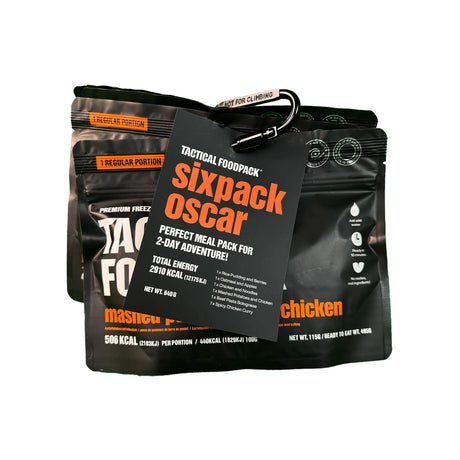 Tactical Foodpack - Sixpack Oscar Feltration, 6 måltider, 2.910 Kcal-1-XtraGrej