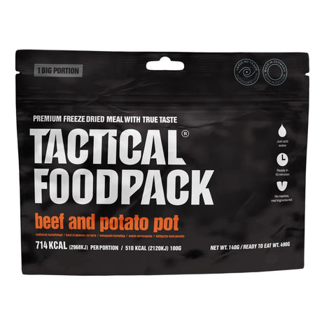 Tactical Foodpack - Stuvning Med Oksekød Og Kartoffel - Stor Portion, 714 Kcal-1-XtraGrej