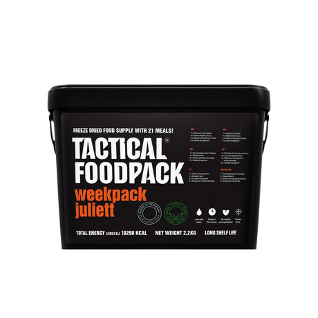 Tactical Foodpack - Vegansk Weekpack Juliett Feltration, 21 måltider (10.290 Kcal)-1-XtraGrej