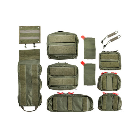 Tasmanian Tiger - Modular Medic Insert Transparent Pouches 30VL // Olivengrøn-2-XtraGrej