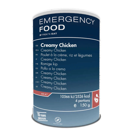 Trek'n Eat - Emergency Food Creamy Chicken m. Ris, 4 Portioner, 600g (15 års holdbarhed)-1-XtraGrej