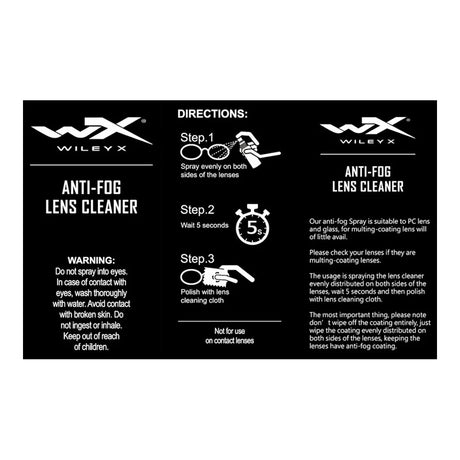 Wiley X - Anti-Fog Linse Rensesæt 25ml-2-XtraGrej