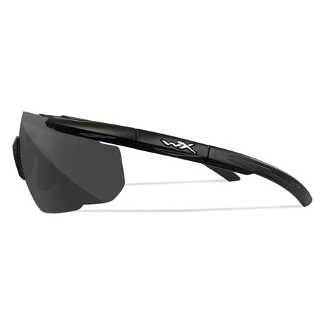 Wiley X - Saber Advanced Ballistiske Briller i Sort // Sort/klar - 2 Linser-5-XtraGrej