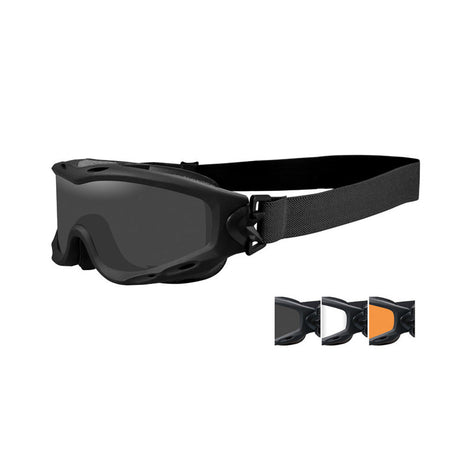 Wiley X - SPEAR Smoke/Clear/Light Rust Matte Black Frame Brille (3 linser)-1-XtraGrej