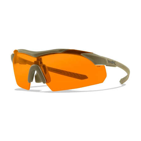 Wiley X - VAPOR COMM 2.5 Ballistiske Briller // Sandfarvet Stel - 3 Linser Grå/Klar/Orange-2-XtraGrej