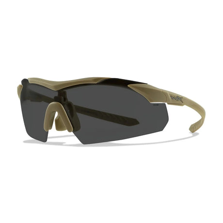 Wiley X - VAPOR COMM 2.5 Ballistiske Briller // Sandfarvet Stel - 3 Linser Grå/Klar/Orange-3-XtraGrej